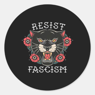 Resist Fascism 1 Classic Round Sticker