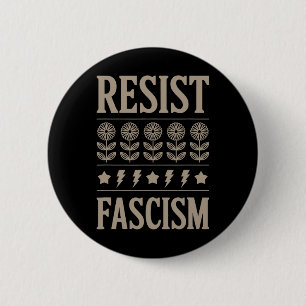 Resist Fascism Protest Trump Anti Trump 10  6 Cm Round Badge