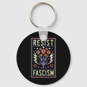 Resist Fascism Protest Trump Anti Trump 2  Key Ring