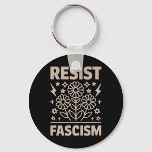 Resist Fascism Protest Trump Anti Trump 3 Key Ring