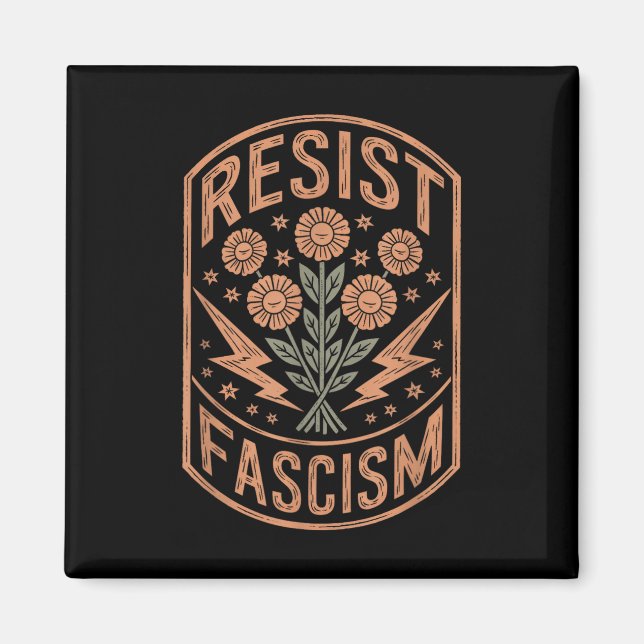 Resist Fascism Protest Trump Anti Trump _5  Magnet (Front)