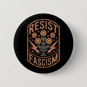 Resist Fascism Protest Trump Anti Trump 6 Cm Round Badge