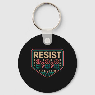 Resist Fascism Protest Trump Anti Trump 6 Key Ring