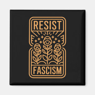 Resist Fascism Protest Trump Anti Trump _8 Magnet