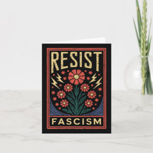 Resist Fascism Protest Trump Anti Trump Premium Card