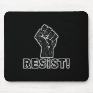 Resist Fist Activist Protest Strength Political Gi Mouse Pad