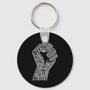 #resist Fist Anti Trump Impeach Trump Key Ring