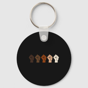 Resist Fist Multi Skin Tone Key Ring