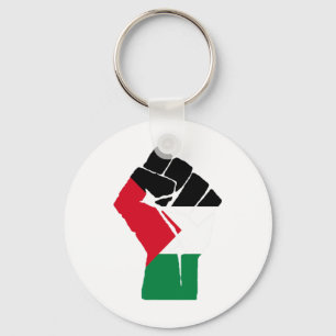 Resist Fist Palestinian Flag - Free Palestine 1  Key Ring