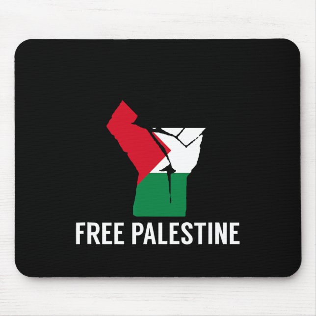 Resist Fist Palestinian Flag - Free Palestine  Mouse Pad (Front)