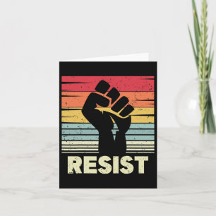 Resist Fist Pride Resist Fist Resistance Card