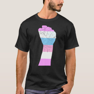 Resist Fist Transgender Flag Trans Lgbt Pride T-Shirt