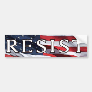 Resist - Flag Bumper Sticker