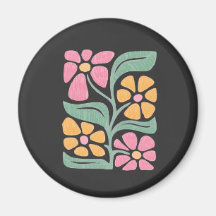 RESIST Floral Anti Trump Political Protest  Magnet
