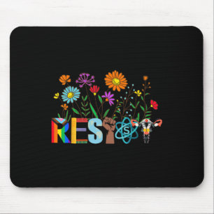 Resist Floral Anti Trump Political Protest Not My Mouse Pad