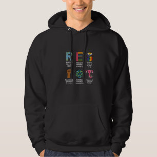 Resist Floral LGBTQ Rights Trans Equality Hoodie