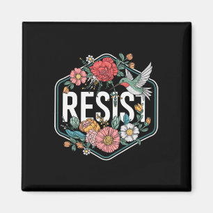 Resist Floral Protest Trump Anti Trump Magnet