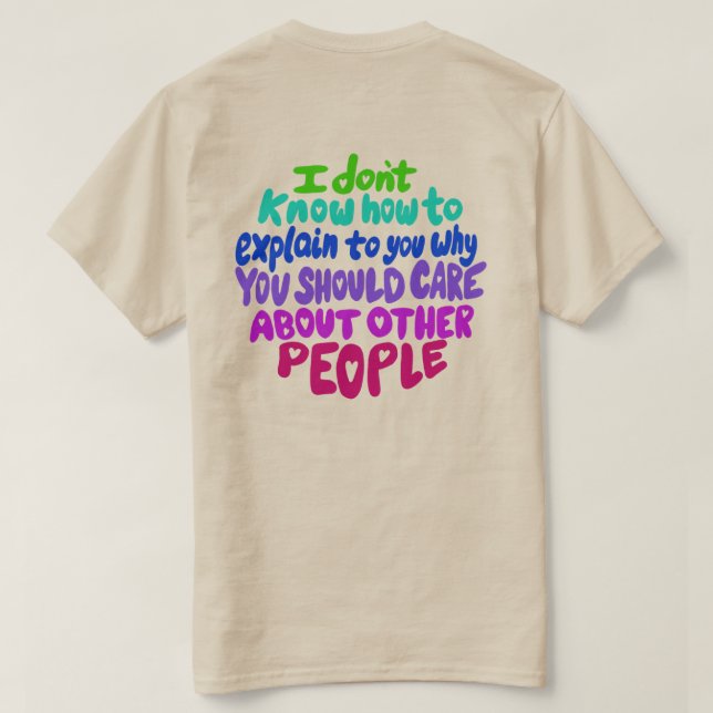 Resist Hand Lettered T-Shirt (Design Back)