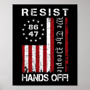 Resist Hands Off Protest 86 47 8647 Protest Save D Poster