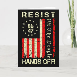 Resist Hands Off Protest Social Security Medicare  Card