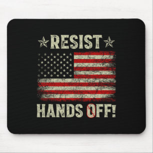 Resist Hands Off Protest Social Security Medicare Mouse Pad