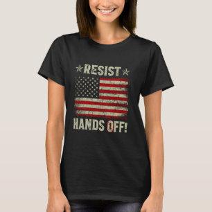 Resist Hands Off Protest Social Security Medicare T-Shirt
