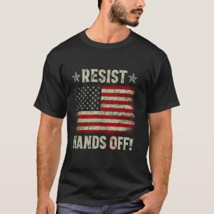 Resist Hands Off Protest Social Security Medicare T-Shirt