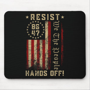 Resist Hands Off Social Security Medicare Medicaid Mouse Pad