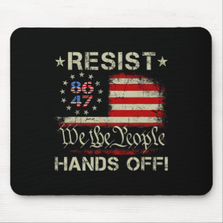 Resist Hands Off Social Security Medicare Medicaid Mouse Pad