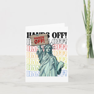 Resist Hands Off Vintage We The People American Fl Card