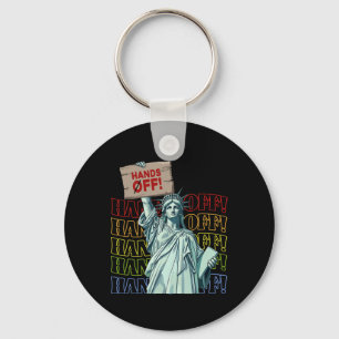 Resist Hands Off Vintage We The People American Fl Key Ring