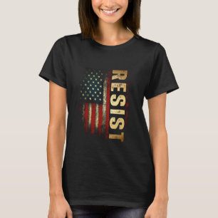 Resist Hands Off Vintage We The People American Fl T-Shirt