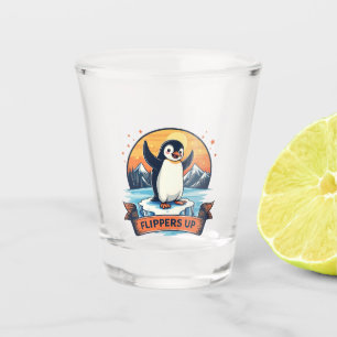 Resist I Stand With Penguins Anti Trump Shot Glass