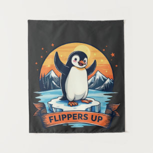 Resist I Stand With Penguins Anti Trump Tapestry