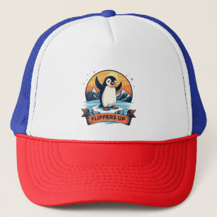 Resist I Stand With Penguins Anti Trump  Trucker Hat