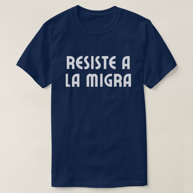 Resist ICE Spanish Language Protest T-Shirt (Design Front)
