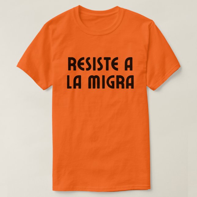Resist ICE Spanish Language Protest T-Shirt (Design Front)