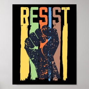 Resist Impeach Trump Anti Trump Dump Trump Resista Poster