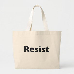 resist large tote bag