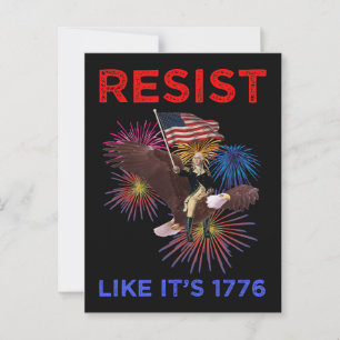 Resist Like It's 1776 Postcard