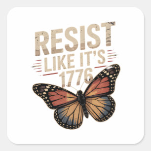 Resist Like It's 1776 Square Sticker