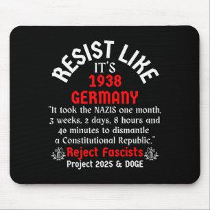 Resist Like It's 1938 Germany Mouse Pad