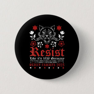 Resist Like Its 1938 Germany Retro Vintage 6 Cm Round Badge