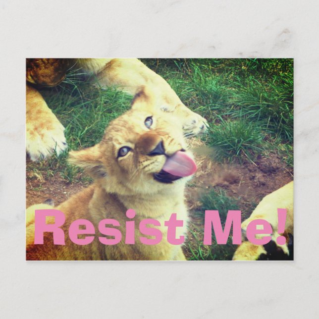 Resist Me Postcard! Postcard (Front)