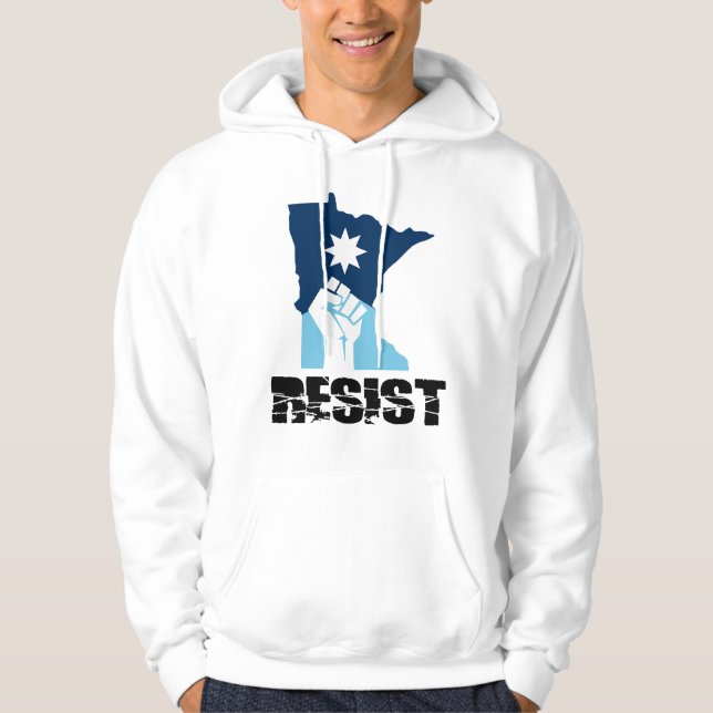 Resist Minnesota Raised Fist Hoodie (Front)