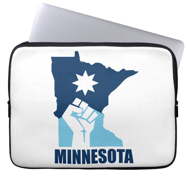 Resist Minnesota Raised Fist Laptop Sleeve (Front)
