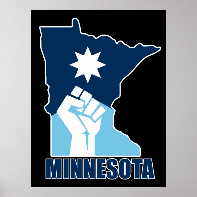 Resist Minnesota Raised Fist Poster (Front)