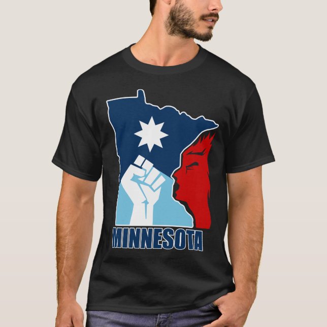 Resist Minnesota Raised Fist T-Shirt (Front)