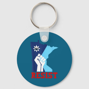 Resist Minnesota Rebel New State Key Ring