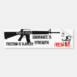 Resist - Nineteen Eighty-Four Bumper Sticker